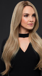 KIM by JON RENAU in 12FS12 MALIBU BLONDE | Lt Gold Brown, Lt Natural Gold Blonde & Pale Natural Gold-Blonde Blend, Shaded w/ Lt Gold Brown