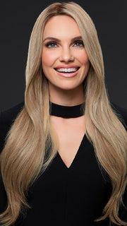 KIM by JON RENAU in 12FS12 MALIBU BLONDE | Lt Gold Brown, Lt Natural Gold Blonde & Pale Natural Gold-Blonde Blend, Shaded w/ Lt Gold Brown