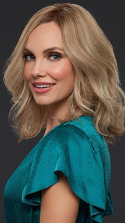 Blonde Human Hair Lace Front Wig CARRIE by JON RENAU in 12FS12 MALIBU BLONDE