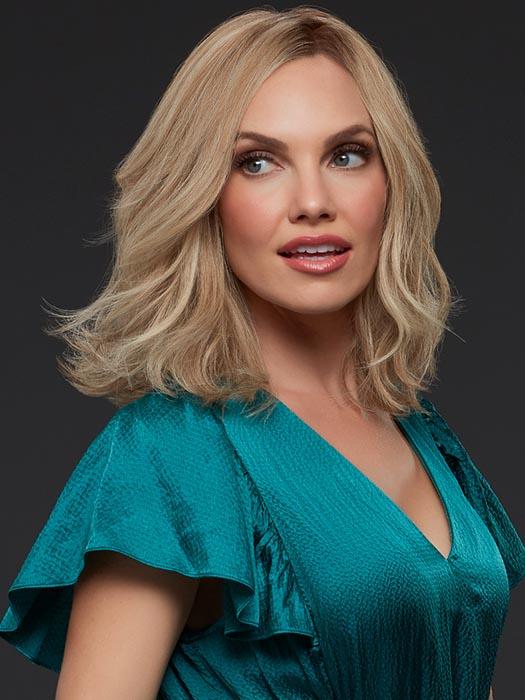 Wavy Blonde Human Hair Wig by Jon Renau in 12FS12
