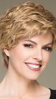 MONDO by ELLEN WILLE in CHAMPAGNE MIX | Light Beige Blonde, Medium Honey Blonde, and Platinum Blonde blend
