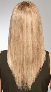 GAME CHANGER by RAQUEL WELCH in R1621S GLAZED SAND | Dark Natural Blonde with Cool Ash Blonde Highlights on Top