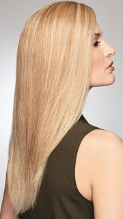 GAME CHANGER by RAQUEL WELCH in R1621S GLAZED SAND | Dark Natural Blonde with Cool Ash Blonde Highlights on Top
