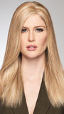 GAME CHANGER by RAQUEL WELCH in R1621S GLAZED SAND | Dark Natural Blonde with Cool Ash Blonde Highlights on Top