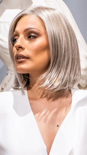 101F48T MARTINI | Soft White Front, Light Brown with 75% Grey Blend with Soft White Tips