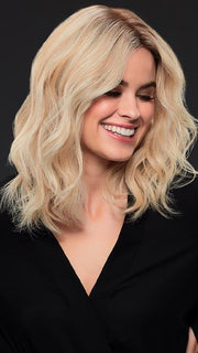 MARGOT by JON RENAU in FS24/102S12 LAGUNA BLONDE | Lt Gold Brown w/ Pale Natural Gold Blonde Blend, Shaded w/ Med Brown
