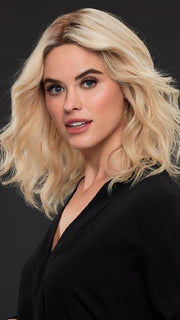 MARGOT by JON RENAU in FS24/102S12 LAGUNA BLONDE | Lt Gold Brown w/ Pale Natural Gold Blonde Blend, Shaded w/ Med Brown
