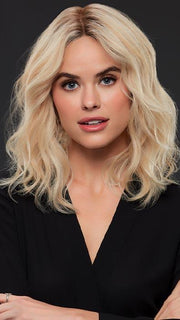 MARGOT by JON RENAU in FS24/102S12 LAGUNA BLONDE | Lt Gold Brown w/ Pale Natural Gold Blonde Blend, Shaded w/ Med Brown