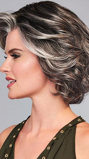HIGH IMPACT by GABOR in GL44-66SS SUGARED NICKEL | Deep charcoal base blends into multi-dimensional tones of medium grey with steely white highlights