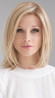 CATCH by ELLEN WILLE in CHAMPAGNE ROOTED | Med Beige Blonde,  Medium Gold Blonde, and Lightest Blonde blend with Darker Roots
