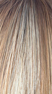 NUTMEG-R | Rooted Dark Honey Brown Base with Strawberry Blonde Highlights