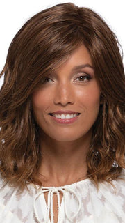 PETITE BERLIN by Estetica in RTH6/28 | Chestnut Brown with Subtle Auburn Highlights and Auburn Tipped Ends
