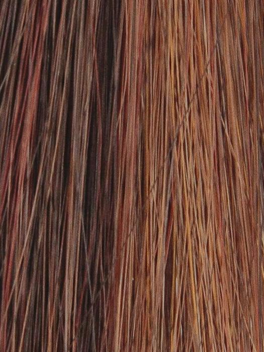 ENGLISH-TEA-HL | Dark Brown with Bright Red and Strawberry highlights
