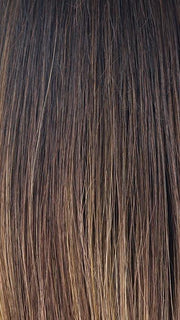 MARBLE-BROWN-R | Medium Brown Evenly Blended with Light Honey Brown With Dark Roots