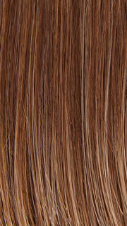 CHOCOLATE-SWIRL | Medium Brown blended with Medium Auburn and Dark Gold Blonde