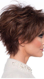 Artfully teased and tousled ‘do is lively as fire and cool as ice