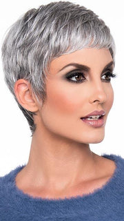 FIONA by ENVY in MEDIUM GREY | Salt and Pepper Grey 50% Medium Brown 50% Grey