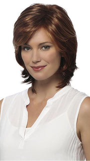 NATALIE by ESTETICA in R33LF24 | Dark Auburn Lightening to Gold Blonde Mix in Front