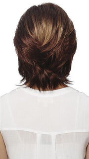 NATALIE by ESTETICA in R33LF24 | Dark Auburn Lightening to Gold Blonde Mix in Front