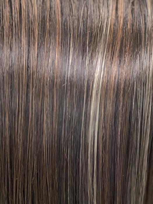 CHOCOLATE-SWIRL | Dark Brown Base Evenly Blended with Light Auburn and Honey Blonde