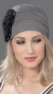 CAYENNE by ELLEN WILLE in LIGHT BLONDE MIX paired with FLORA HEADWEAR in GREY