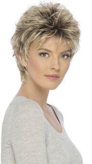 CHRISTA by ESTETICA in RH1488RT8 | Dark Blonde w/Light Copper Blonde Highlights & Golden Brown Roots