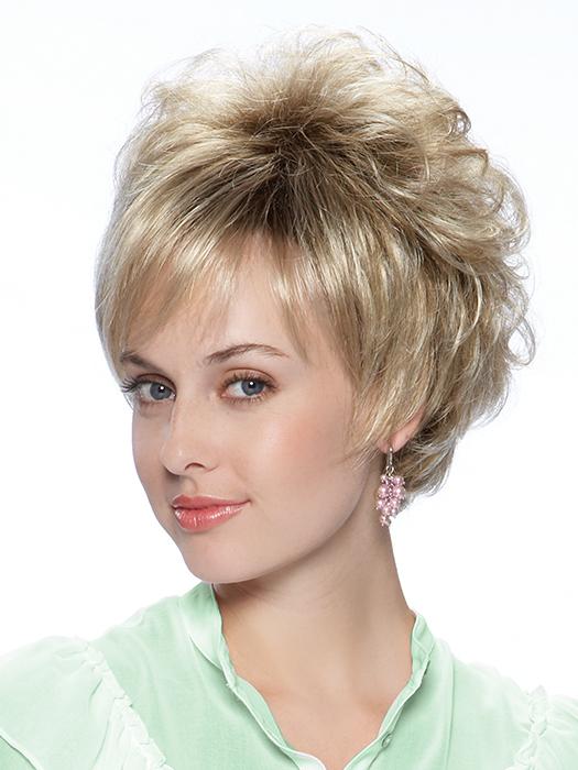 JANELLE by TressAllure in CHIFFON-CANDY | Beige Golden and Light Blonde with Dark roots