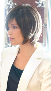 Reese PM by Noriko in Marble Brown LR | Dark Brown root with Medium Brown and Light Honey Brown