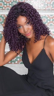DIVA by Rene of Paris in MIDNIGHT-IRIS | Blend of Darkest Brown and Dark Violet with Black Roots