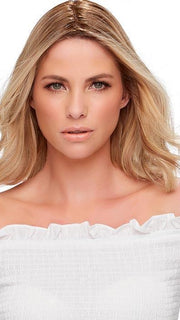 easipart HD 12" by easihar in 12FS12 MALIBU BLONDE | Lt Gold Brown, Lt Natural Gold Blonde & Pale Natural Gold-Blonde Blend, Shaded w/ Lt Gold Brown