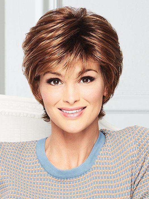 SOFT ROMANCE by GABOR in GL29-31SS SS RUSTY AUBURN | Chocolate brown base blends into multi-dimensional tones of medium copper and amber.