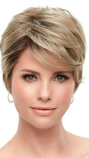 ROSE by JON RENAU in 22F16S8 VENICE BLONDE | Lt Ash Blonde & Lt Natural Blonde Blend, Shaded w/ Med Brown