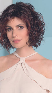 ONDA by Ellen Wille in PLUM RED SHADED 131.133.132 | Cherry Red with Dark Burgundy Red on top, with a Dark Burgundy nape