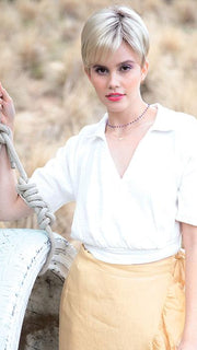 CARTER by Rene of Paris in CREAMY-DOLCE | Pale Blonde Blend with a Medium Honey Brown Root