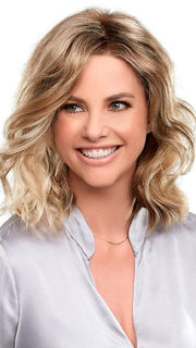 KENDALL by JON RENAU in 12FS12 MALIBU BLONDE | Lt Gold Brown, Lt Natural Gold Blonde & Pale Natural Gold-Blonde Blend, Shaded w/ Lt Gold Brown