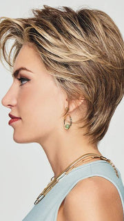 The textured back sits close to the nape