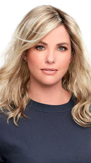 HEIDI by Jon Renau in 22F16S8 VENICE BLONDE | Light Ash Blonde and Light Natural Blonde Blend, Shaded with Medium Brown