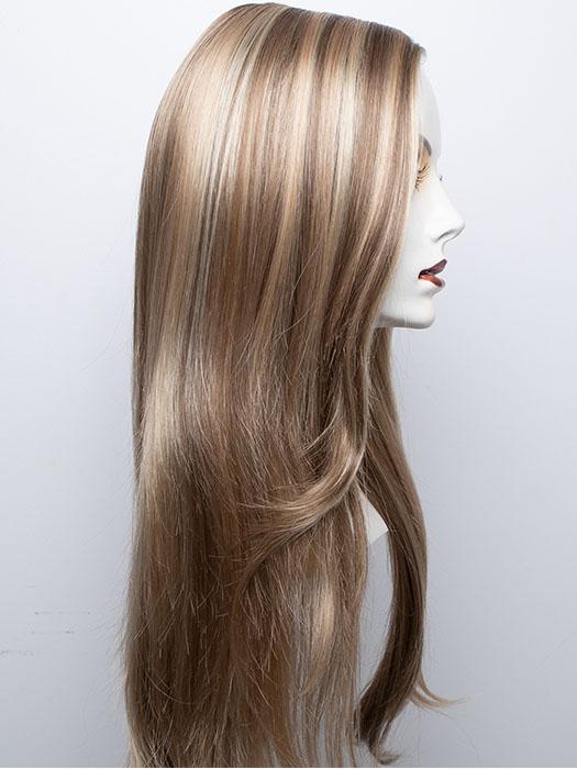 12FS8 | Light Gold Brown, Light Natural Gold Blonde and Pale Natural Gold-Blonde Blend, Shaded with Medium Brown