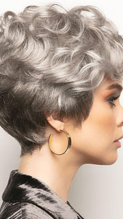 MAX by Rene of Paris in SILVER-STONE | Dark Brown Base with Multi Grey Shades Blended