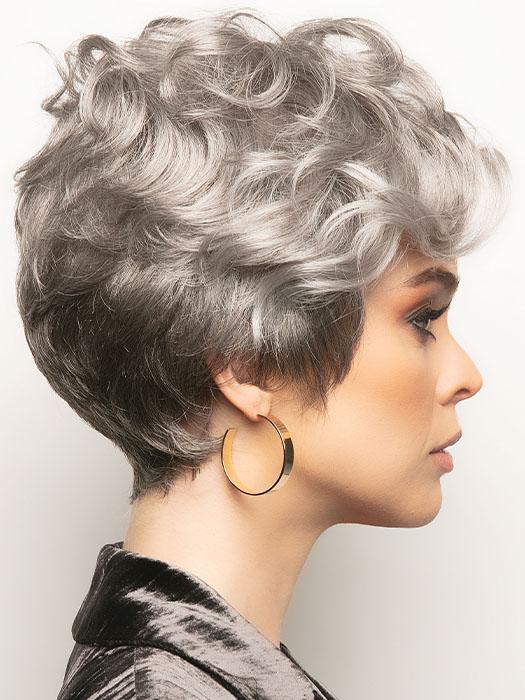 MAX by Rene of Paris in SILVER-STONE | Dark Brown Base with Multi Grey Shades Blended