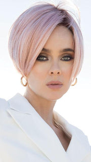 SHANE by Rene of Paris in WATERMELON-R | Rich Pastel Pink Base with Subtle Soft Reddish Tone and Soft Dark Brown Roots