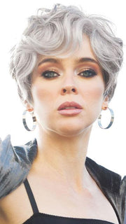 MAX by Rene of Paris in SILVER-STONE | Dark Brown Base with Multi Grey Shades Blended