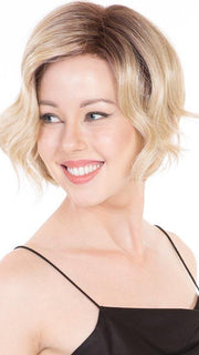 TIA MARIA by BELLETRESS in HONEY WITH CHAI LATTE | Light Golden Brown with Pale Golden Blonde & Medium Golden Blonde Highlights on Top, Medium Brown Roots