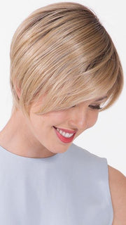 HONEY WITH CHAI LATTE | Light Golden Brown with Pale Golden Blonde & Medium Golden Blonde Highlights on Top, Medium Brown Roots