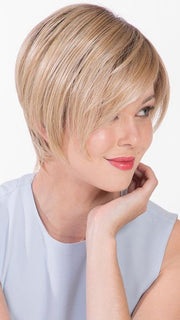 This ready-to-wear look has a lace front, partial monofilament top featuring a tapered back that perfectly hugs the nape of your neck