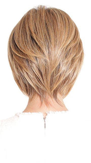 HONEY WITH CHAI LATTE | Light Golden Brown with Pale Golden Blonde & Medium Golden Blonde Highlights on Top, Medium Brown Roots