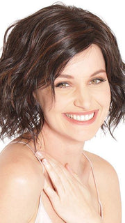 BON BON by BELLE TRESS in CAPPUCCINO WITH CHERRY | Dark Brown with Cherry Accents