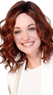 BISCOTTI BABE by BELLETRESS in CAYENNE WITH GINGER ROOT | Dark Auburn, Medium Copper and Dark Brown Roots