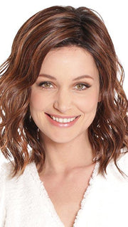 AMARETTO by BELLETRESS in COLA WITH CHERRY | Medium Dark Brown/Medium and Dark Auburn Highlights and Dark Brown Roots