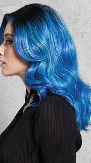  Colors flow from a dark root to bold and baby blues